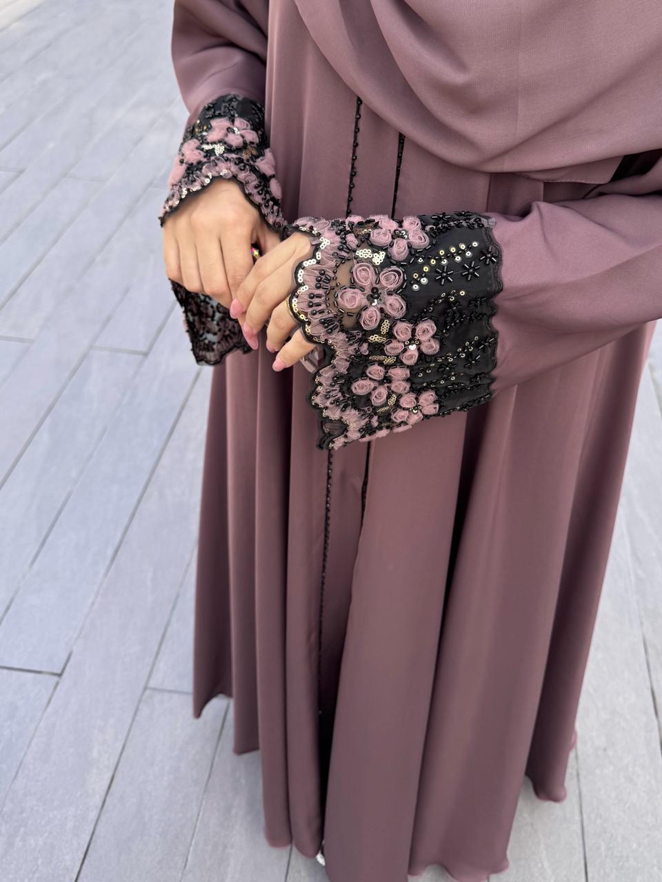 Pink abaya