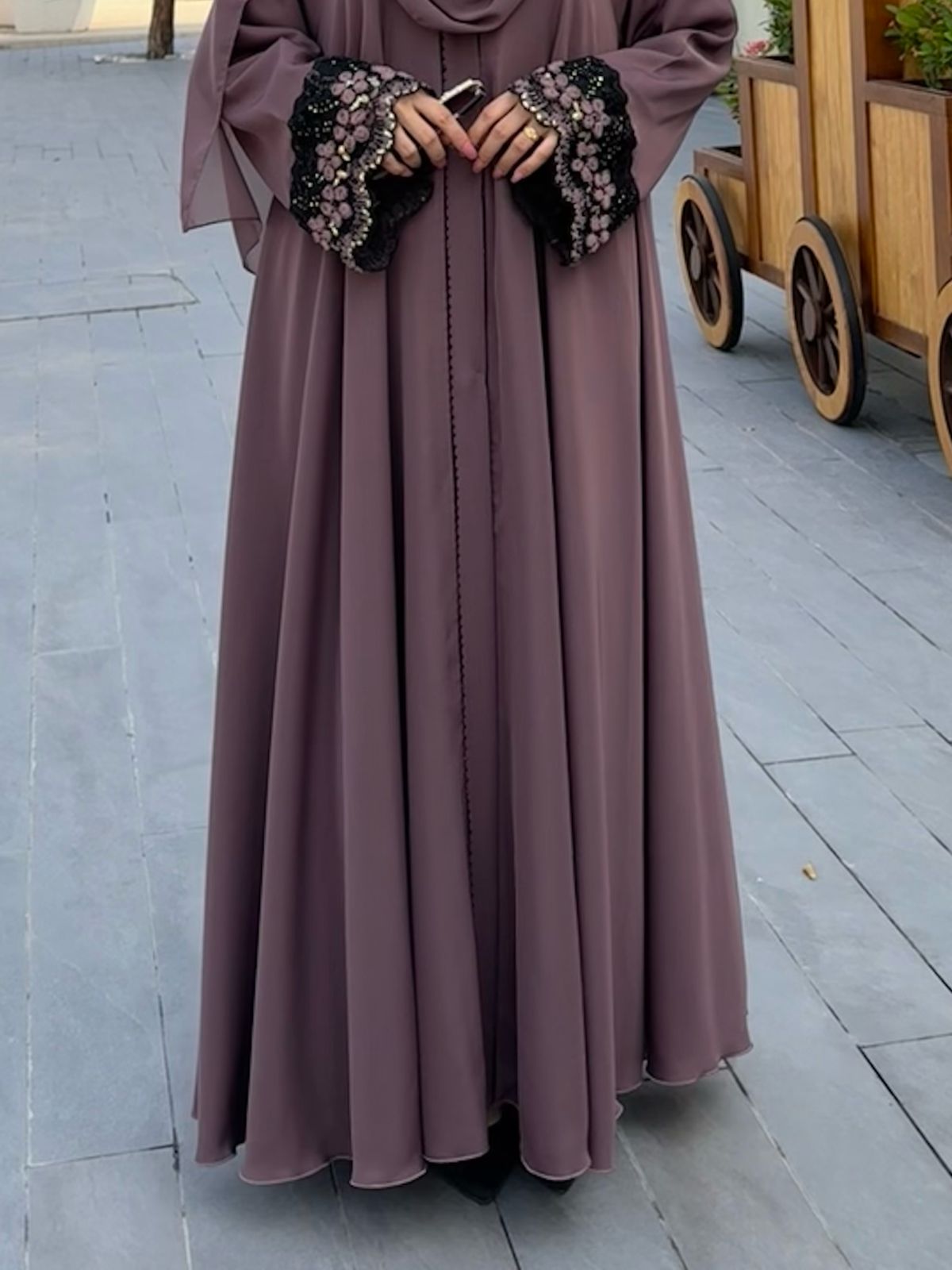 Pink abaya
